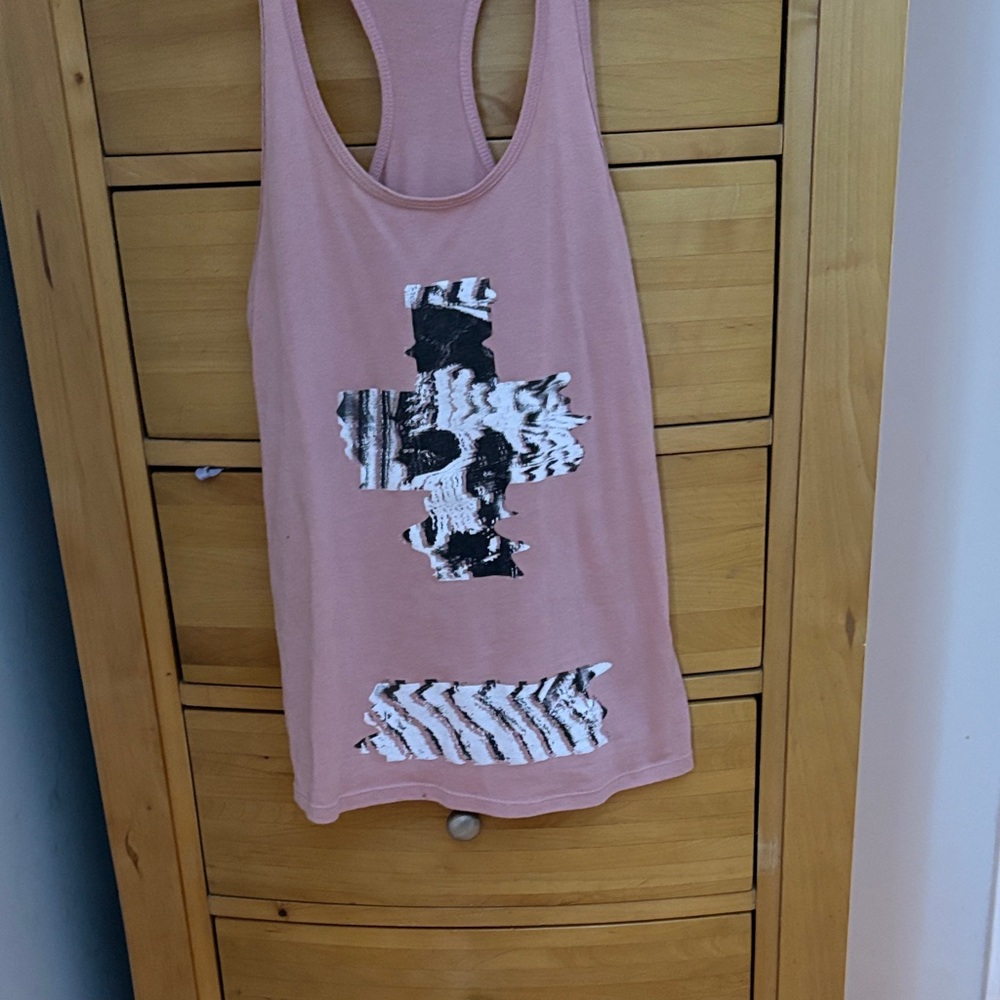Pop Evil Pink Racerback Tank